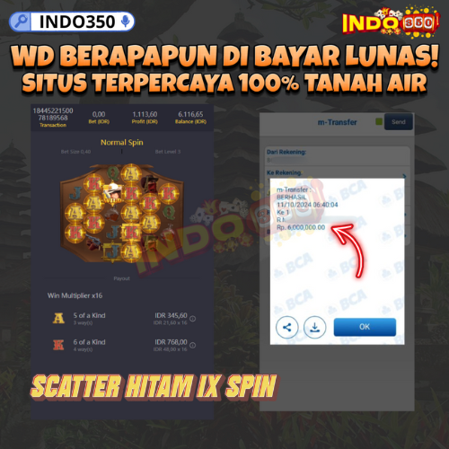 Scatter Hitam 1X Spin